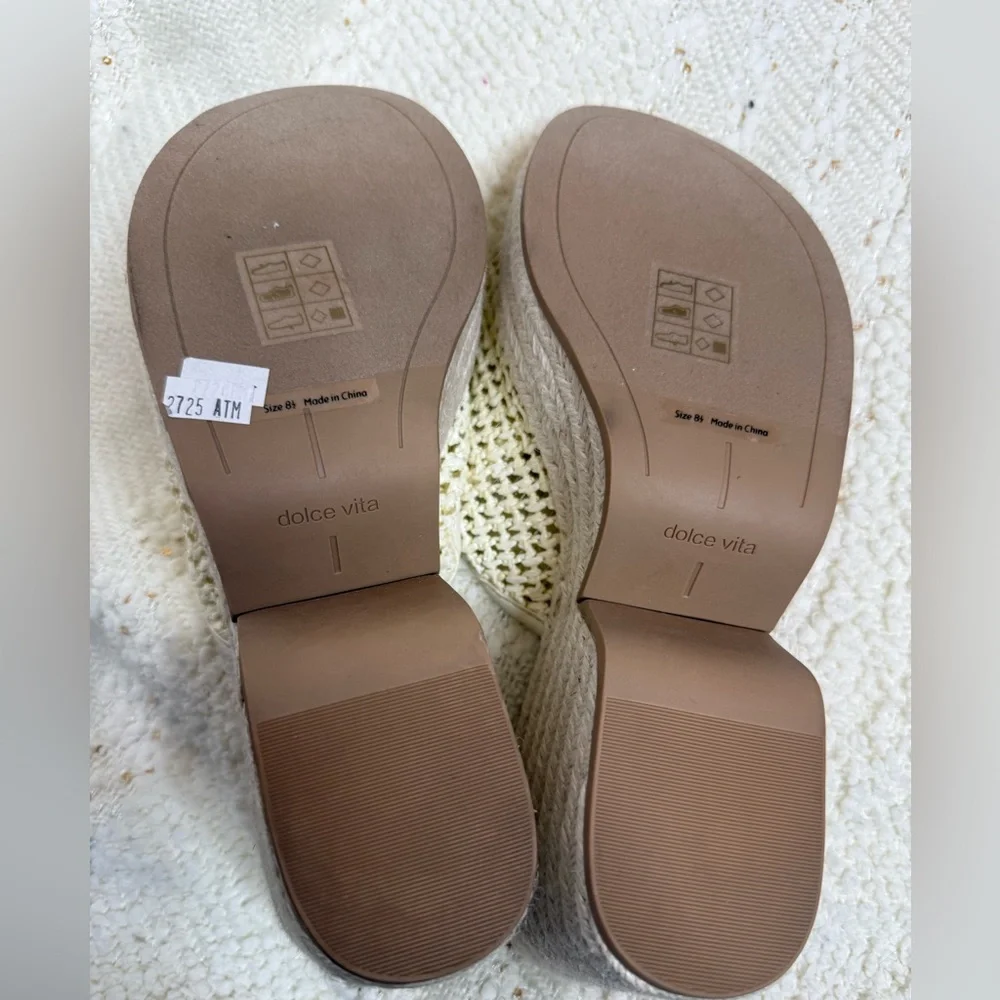 Dolce Vita Raffia platform Wedge Sandals 8.5